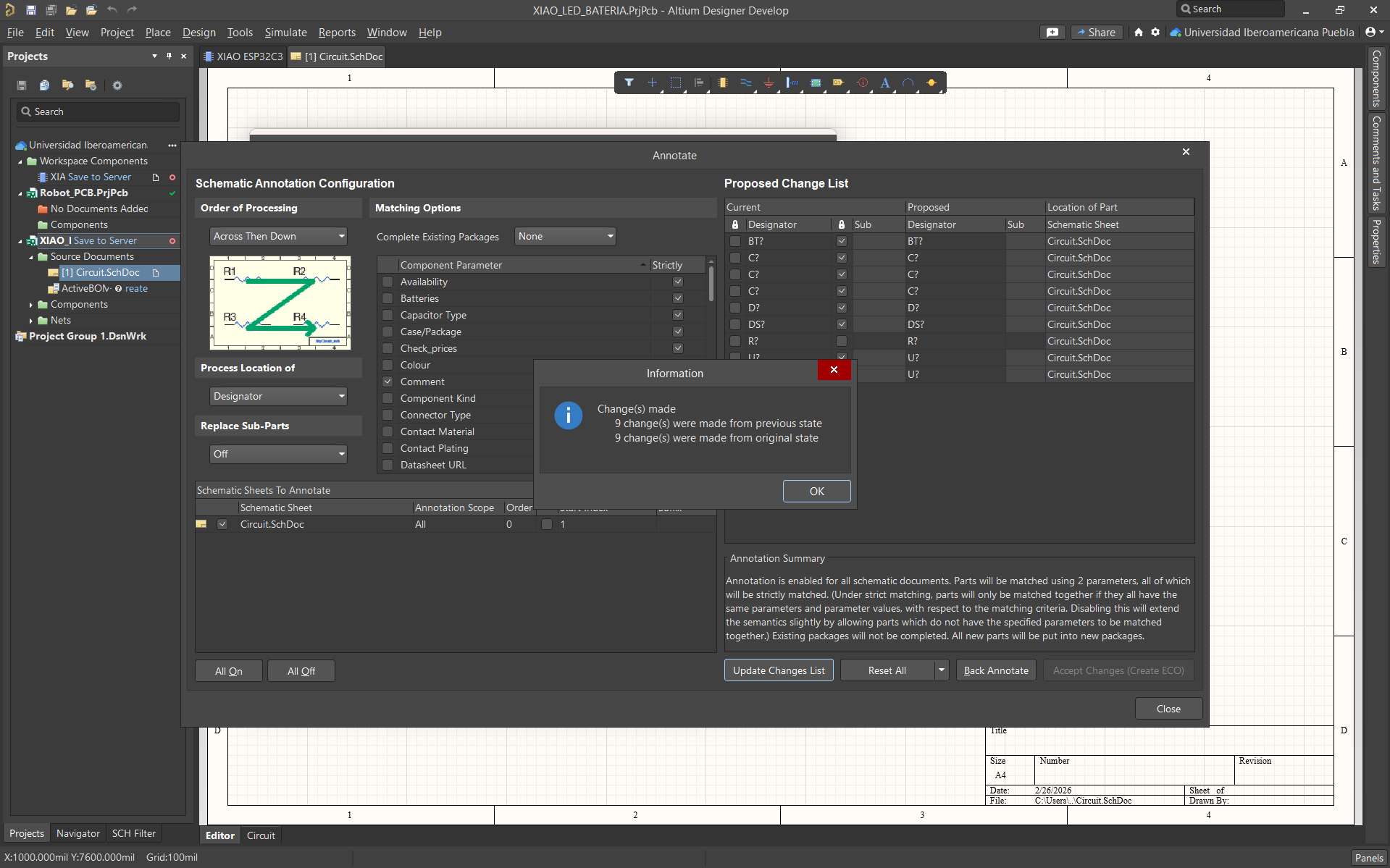 Duplicate designators error